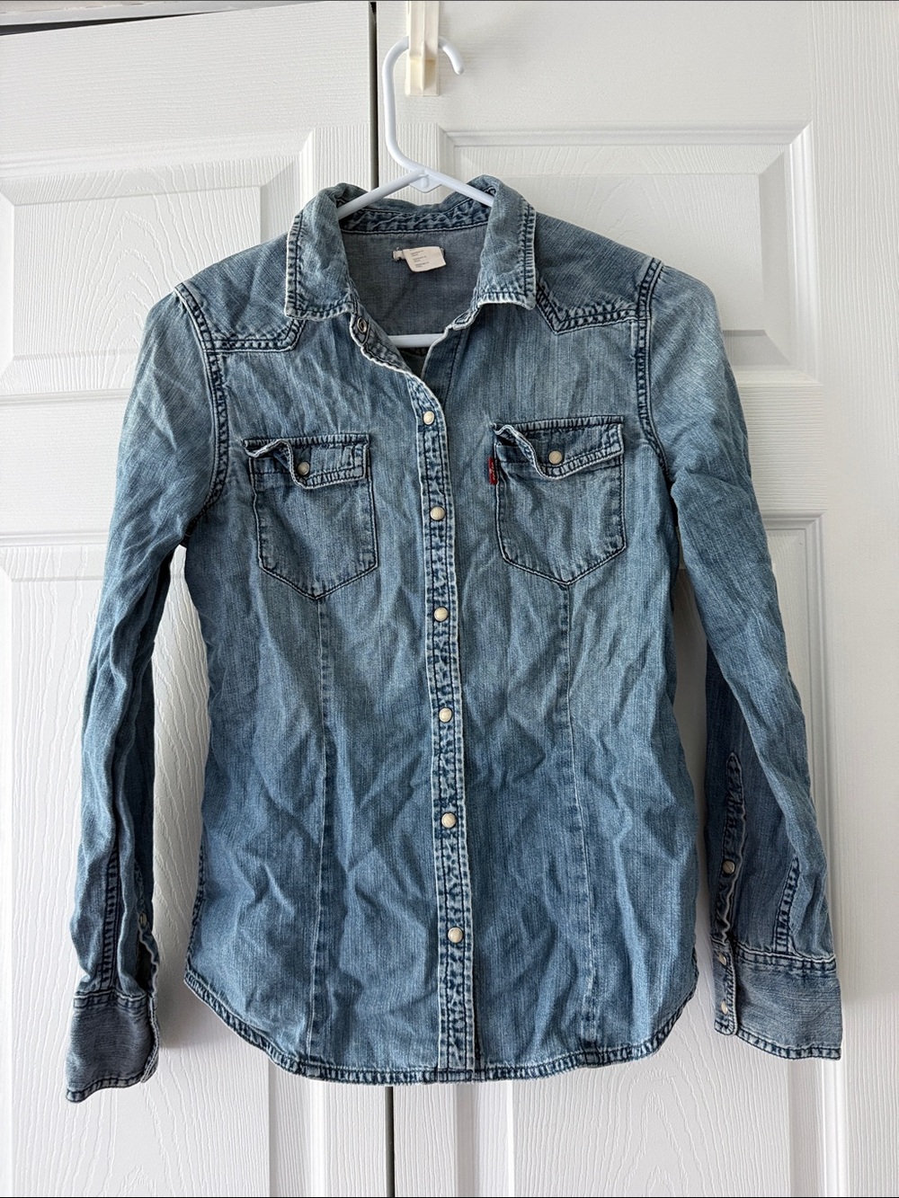 Levi's Light Blue Denim Button-Up Shirt